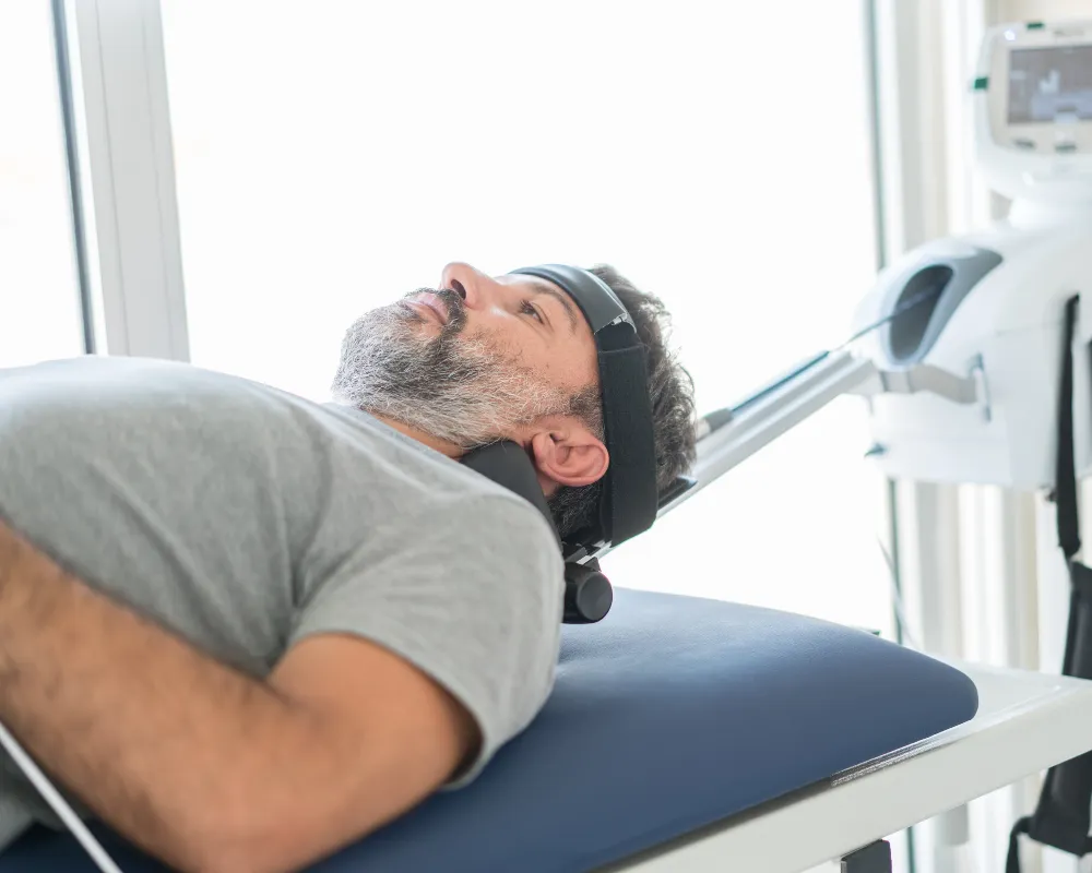 Intersegmental traction therapy at Hunt Holistic Chiropractic in Lutz, FL